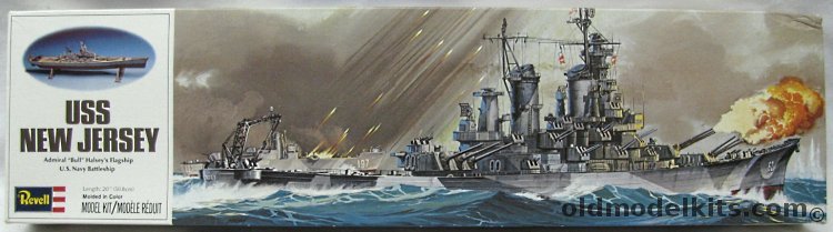 Revell 1/535 USS New Jersey Battleship, H349 plastic model kit